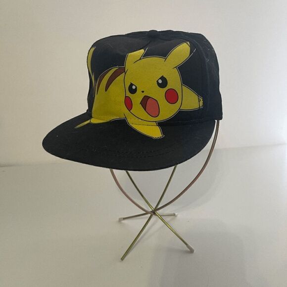 Pokemon Hat/Cap, Black with Yellow Pokemon - Picture 5 of 7